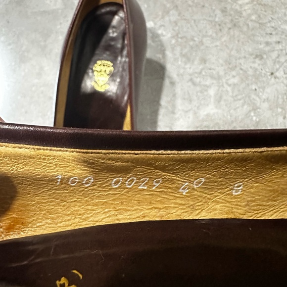 Gucci Vintage 70s Horsebit Pumps Heel Brown Leather 40 EU 9.5 US Preppy - Picture 5 of 9